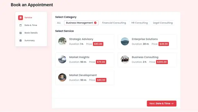 Book an Appointment - BookingPress